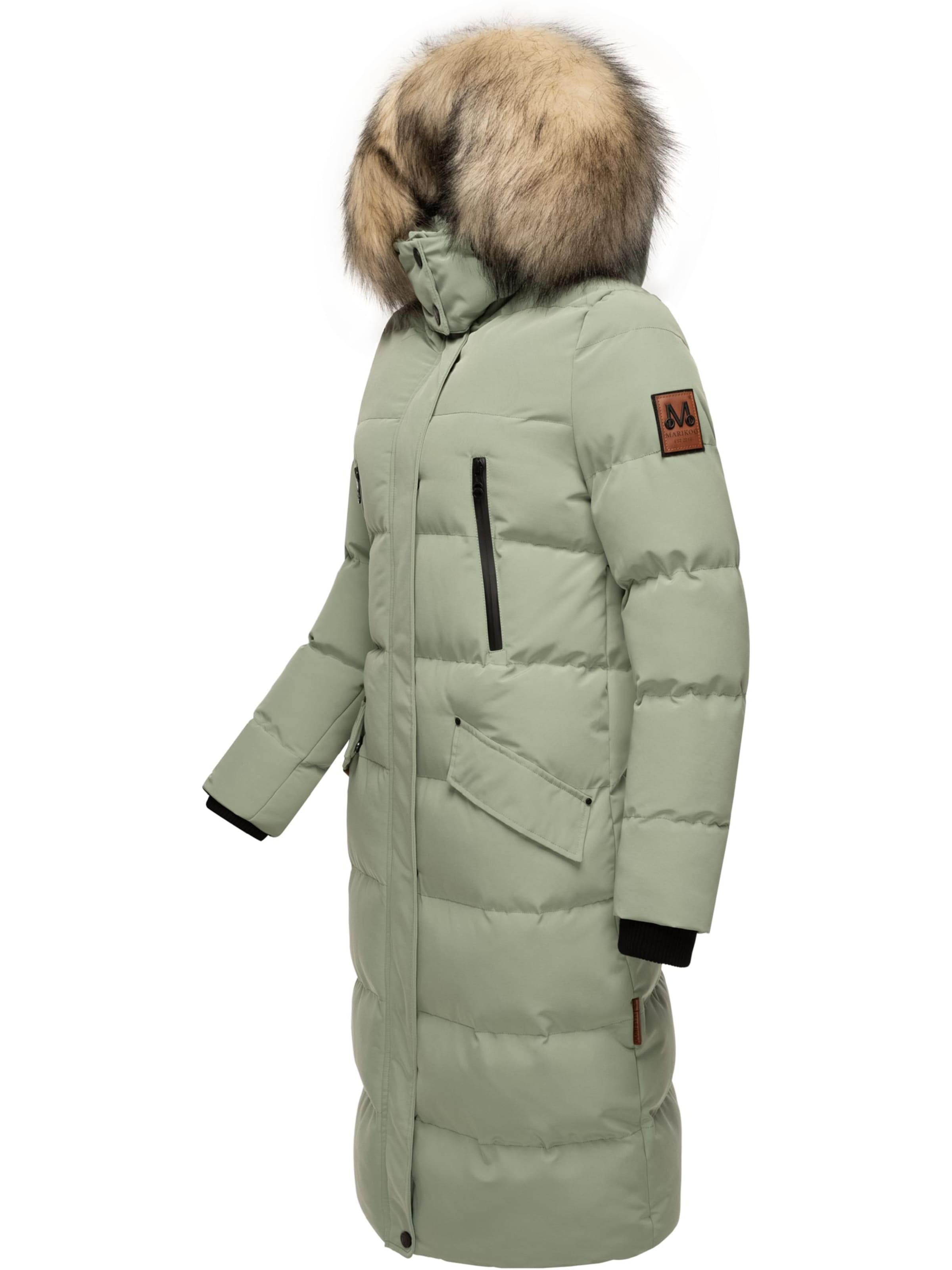 MARIKOO Χειμερινό παλτό 'Schneesternchen' σε πράσινο
