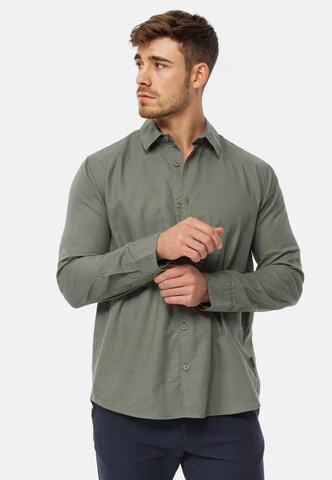 INDICODE JEANS Regular Fit Hemd in Grün