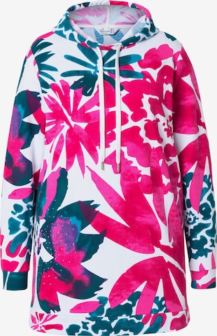 Sweat-shirt MIAMODA en blanc : devant