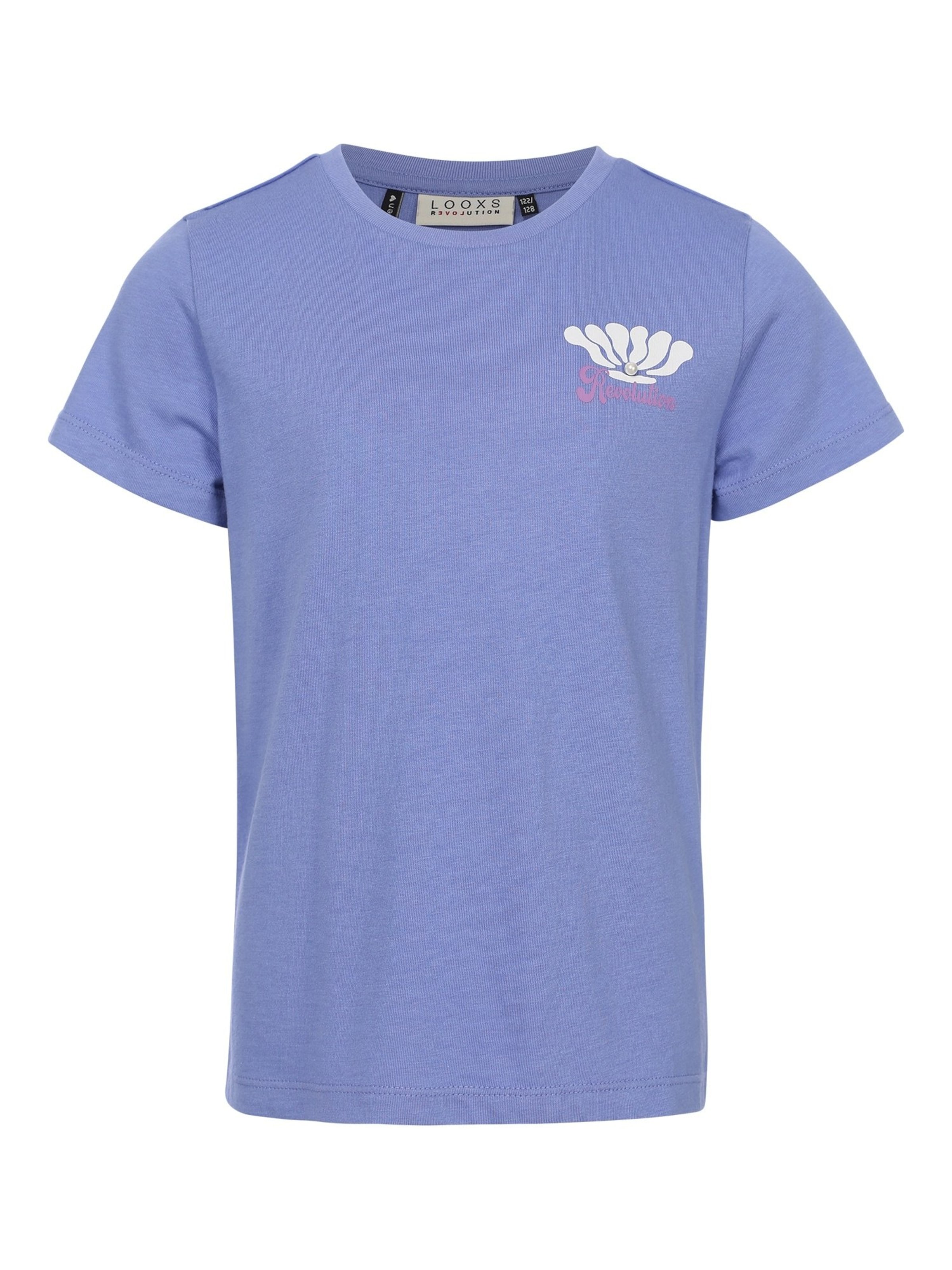 T-Shirt Looxs Revolution en bleu : devant