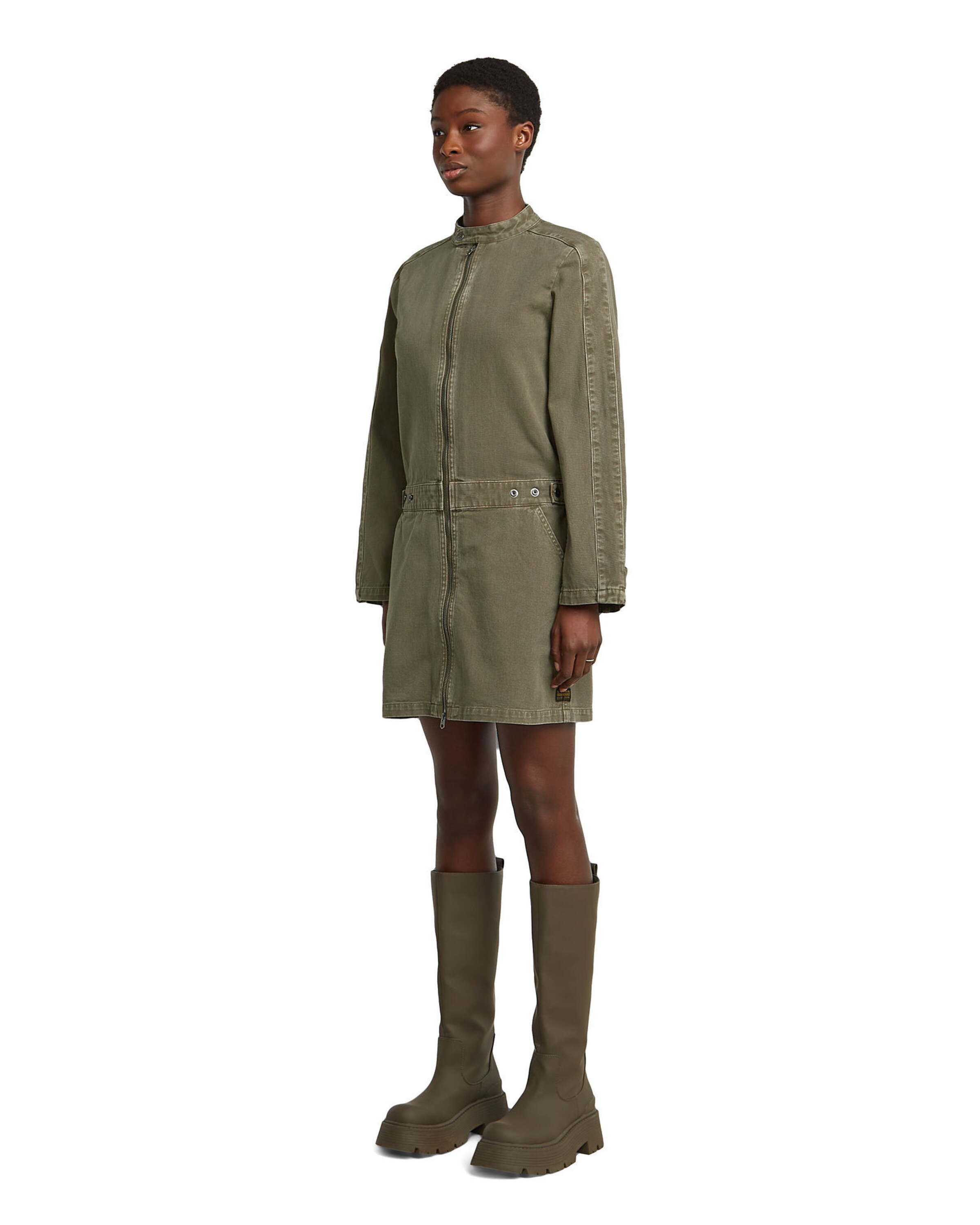 G-STAR Kleid 'The Moto' in Grün