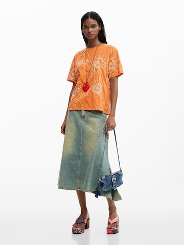 Tricou de la Desigual pe portocaliu