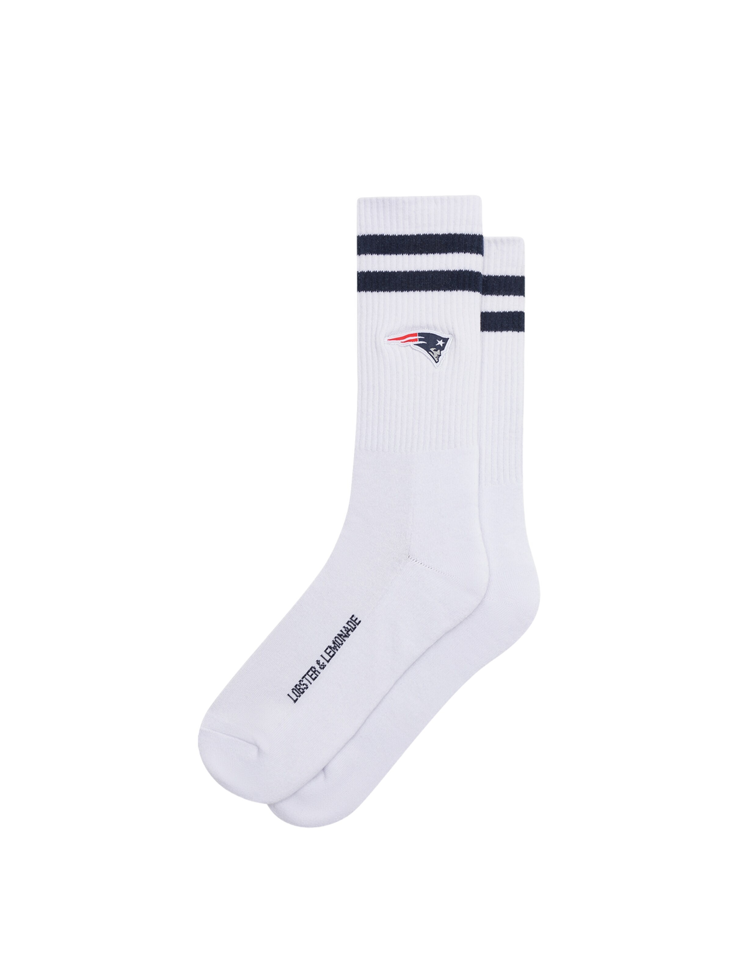 Lobster & Lemonade Sportsocken 'Patriots'‌‌‌‌‌‌‌‌ in Weiß: Vorderseite