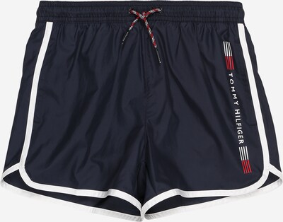 Tommy Hilfiger Underwear Pantalon en bleu nuit / rouge / blanc, Vue avec produit