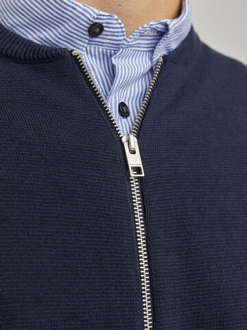 JACK & JONES Strickjacke 'JJCalvin' in Blau