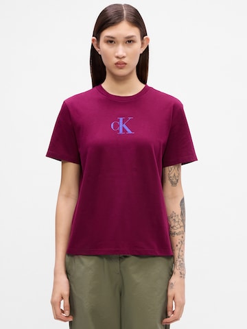 Calvin Klein Jeans - Camisa 'CLASSIC' em roxo: frente