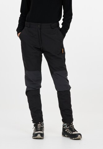 Whistler Regular Outdoorhose 'Wander' in Schwarz: Vorderseite