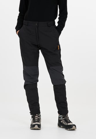 Whistler Regular Outdoor Pants 'Wander' in Black: front