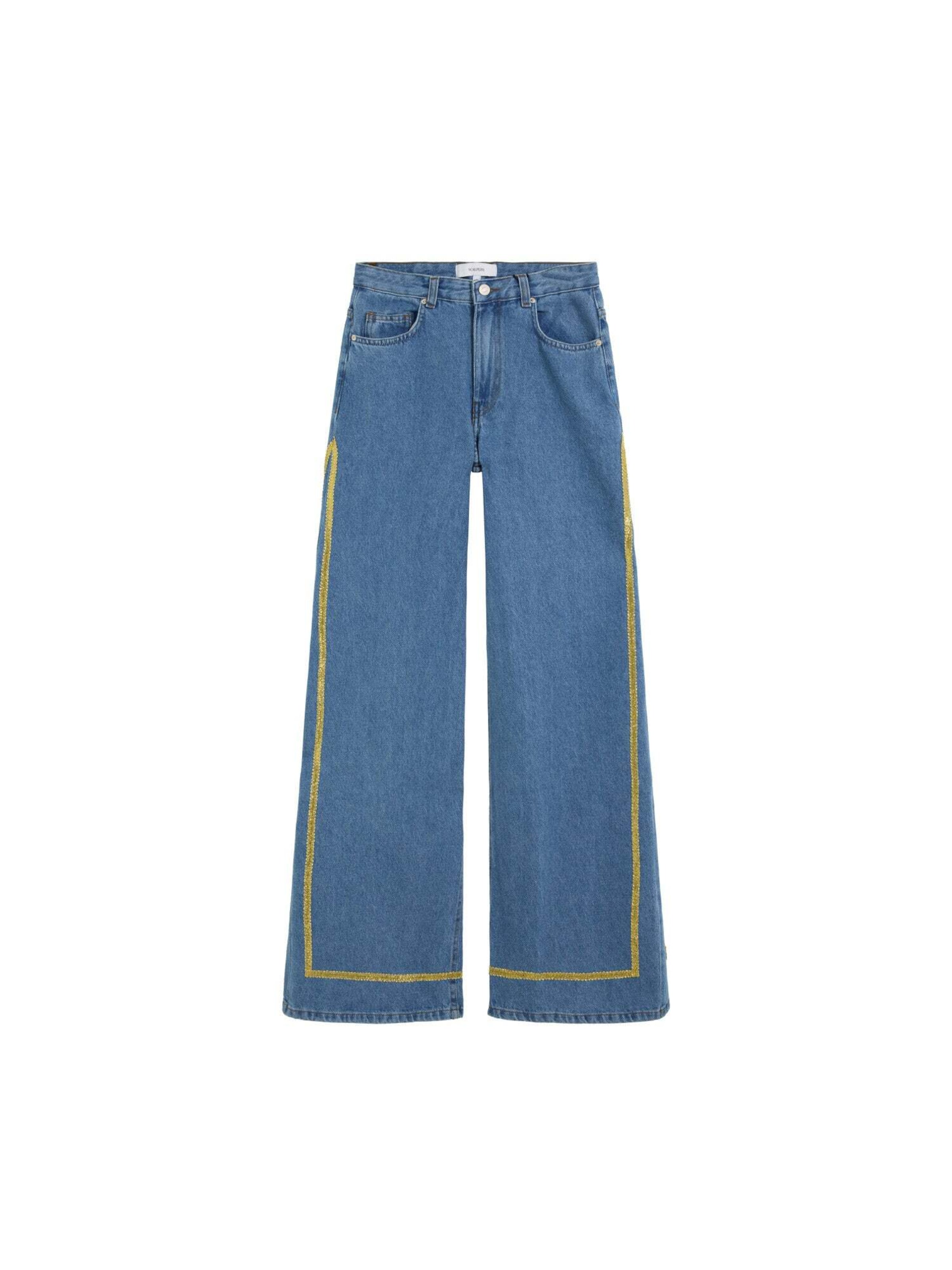 Scalpers Regular Jeans 'Tapetrim' in Blue: front