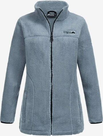 Arctic Seven Fleece jas 'AS416' in Blauw: voorkant