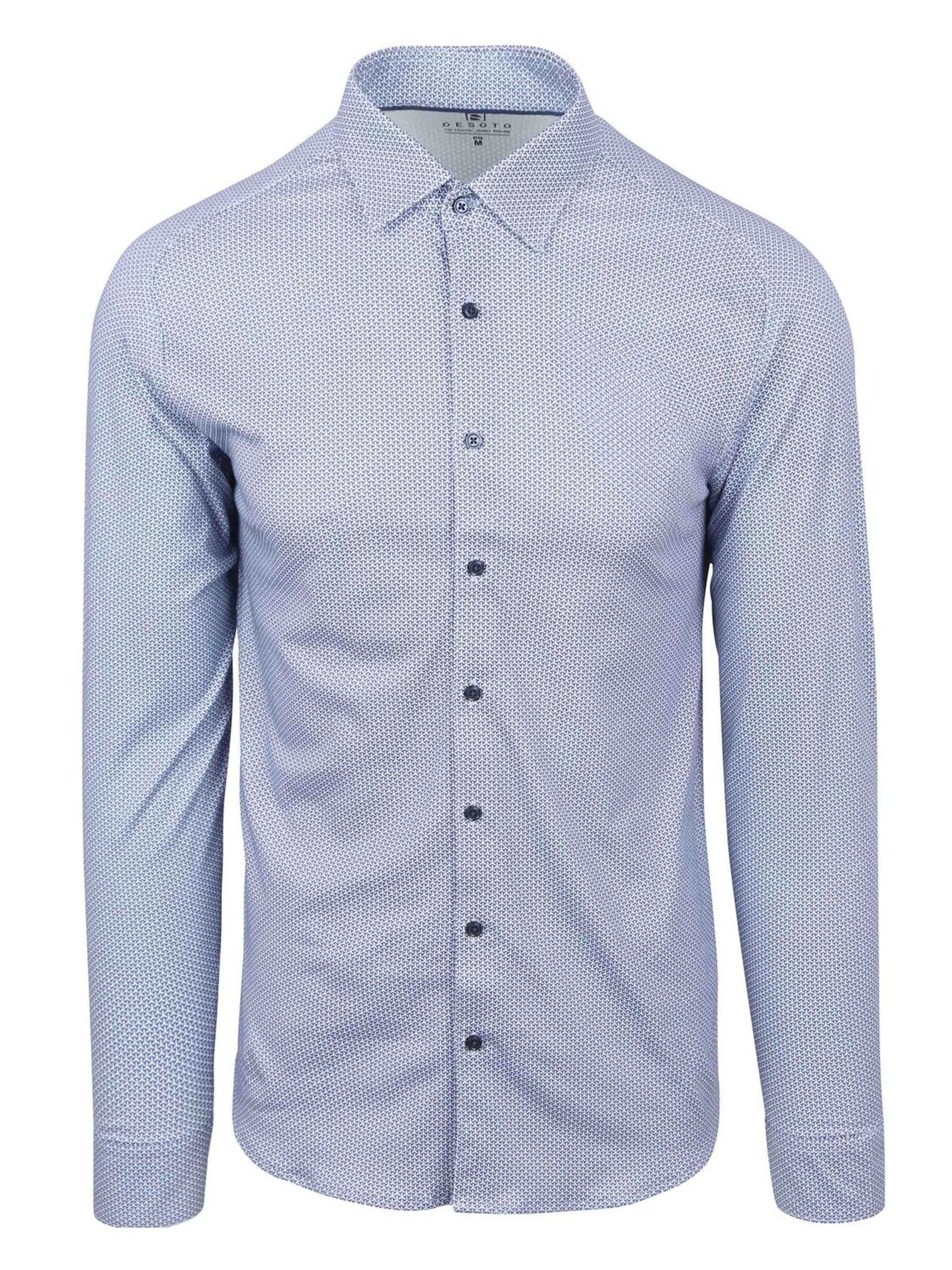 DESOTO Slim Fit Hemd‌‌‌‌‌‌‌‌‌‌ in Blau: Vorderseite