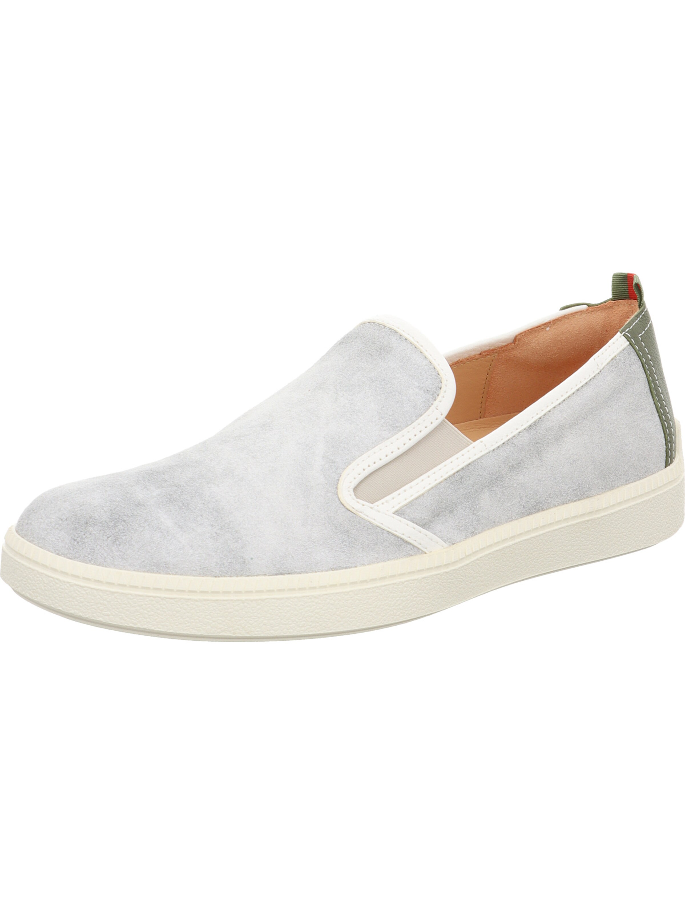 THINK! Classic Flats 'TURNA HE.' in Grey: front