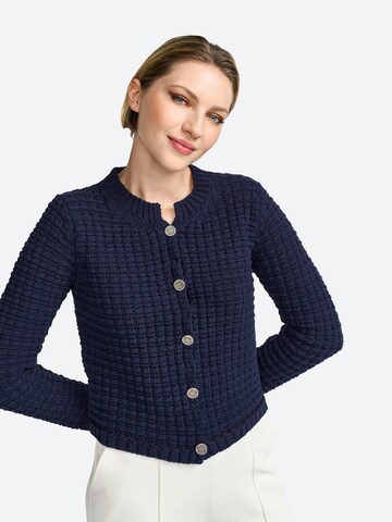 Rich & Royal Knit cardigan in Blue: front
