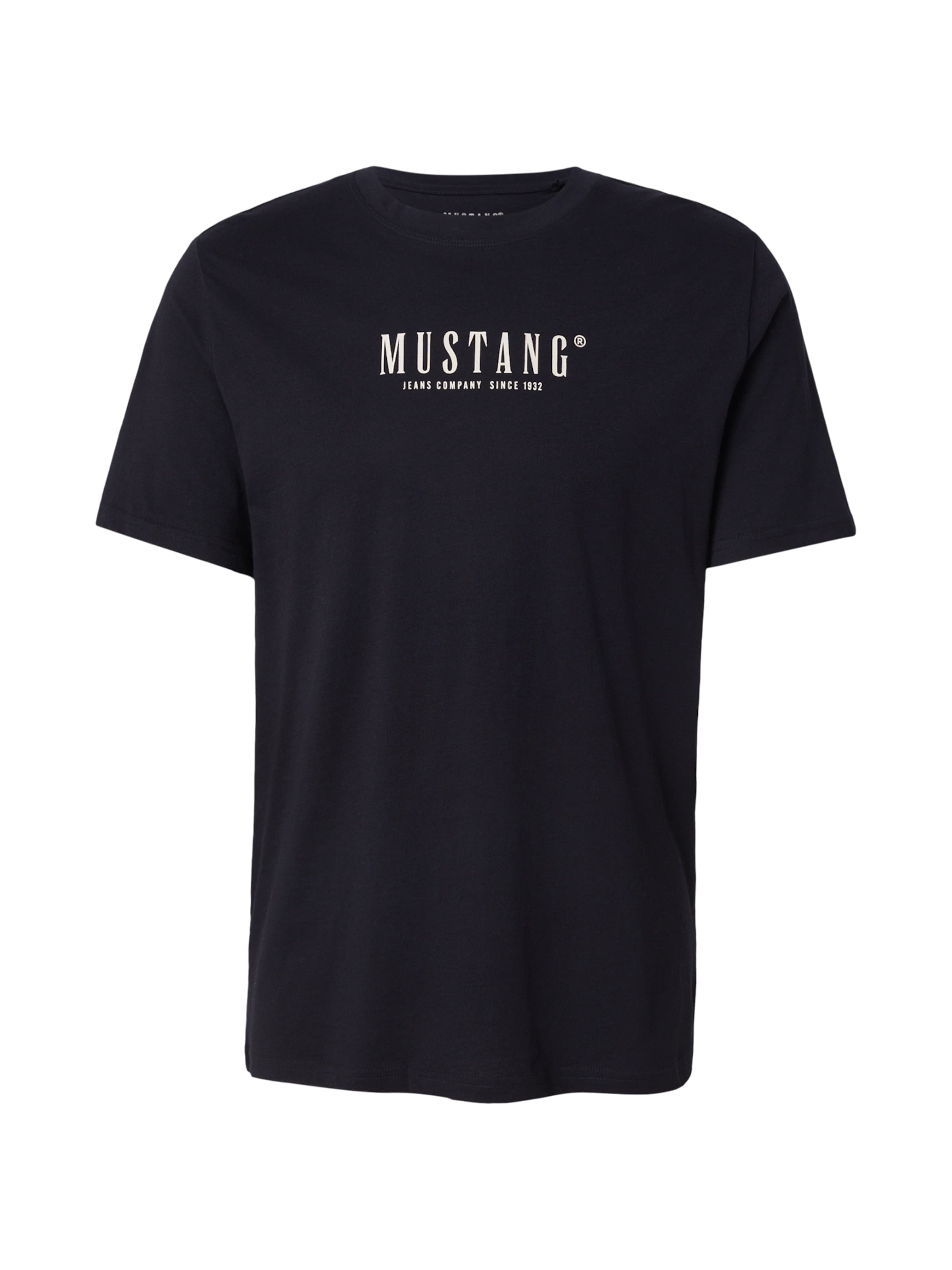 MUSTANG T-Shirt 'Austin' in Schwarz: Vorderseite