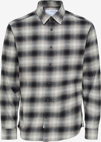 SELECTED HOMME - Regular Fit Camisa 'Tim' em cinzento: frente