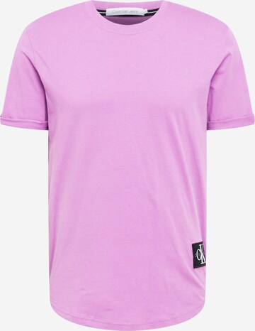 T-Shirt Calvin Klein Jeans en violet : devant