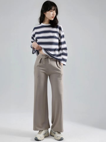 Hiccup Wide leg Broek in Beige