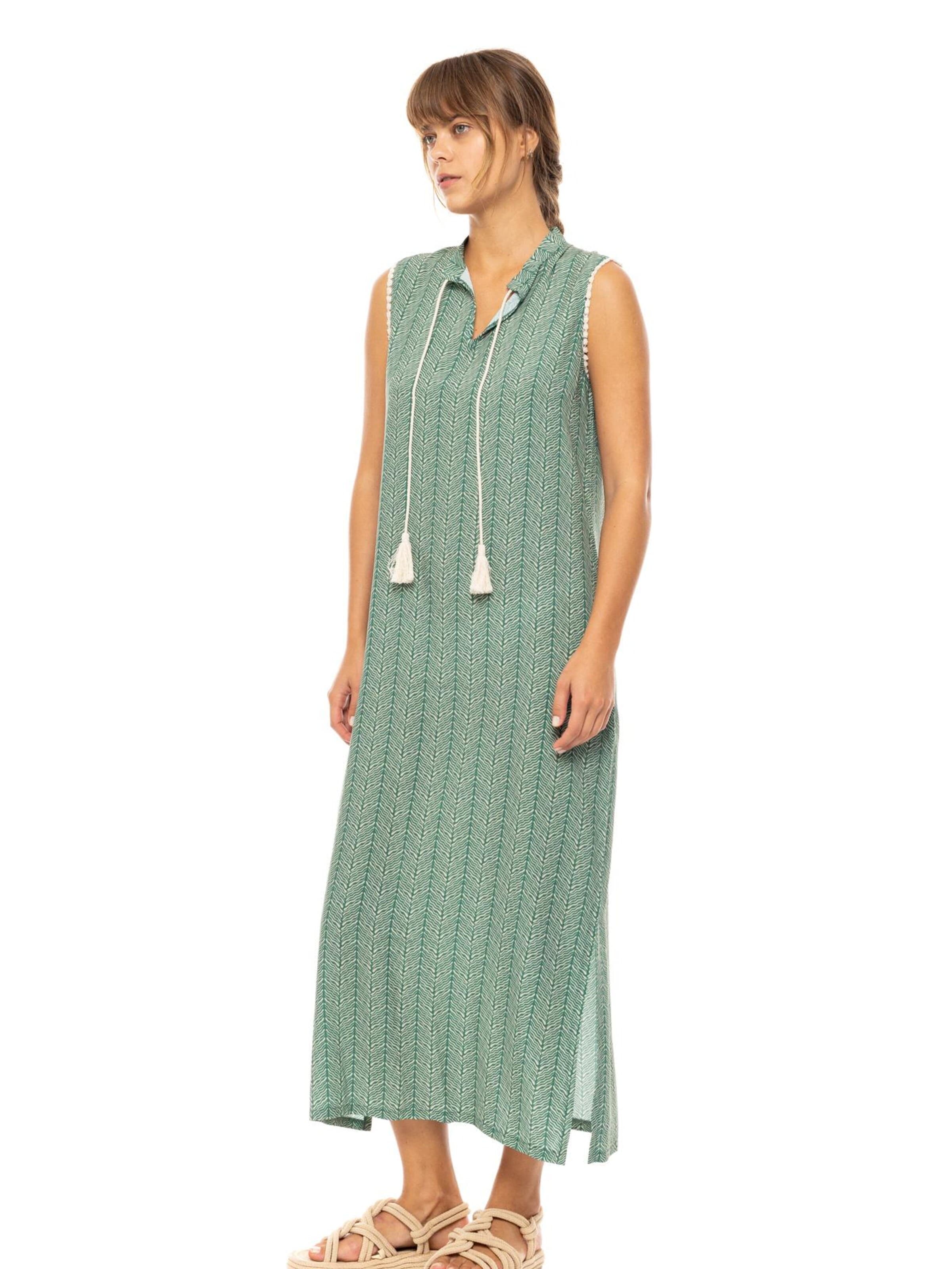 Pink Label Summer Dress in Green