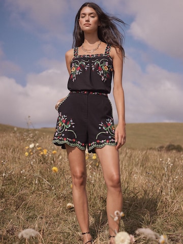 love & roses - regular Pantalón en negro