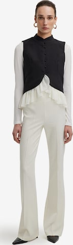 Touché Privé Weste 'Crepe Vest With Chiffon Detail' in Schwarz: Vorderseite