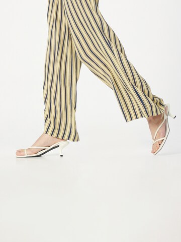 ICHI Wide leg Pants 'MARRAKECH' in Yellow