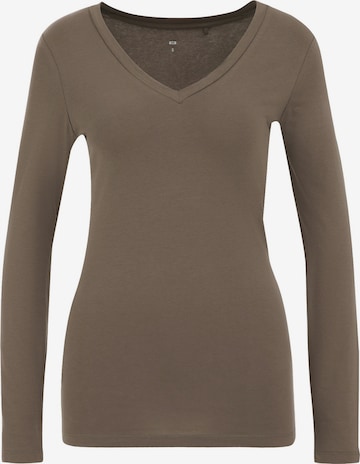 WE Fashion Футболка в Коричневый: спереди