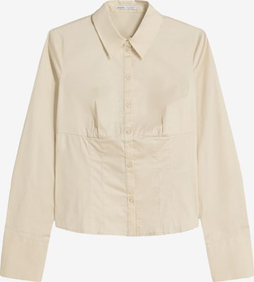 Bluză de la Bershka pe bej: față