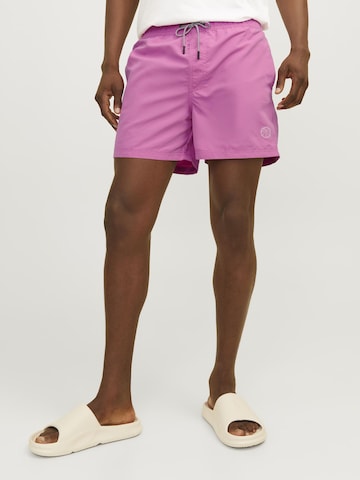 JACK & JONES Badeshorts 'JPSTFiji' in Pink: Vorderseite