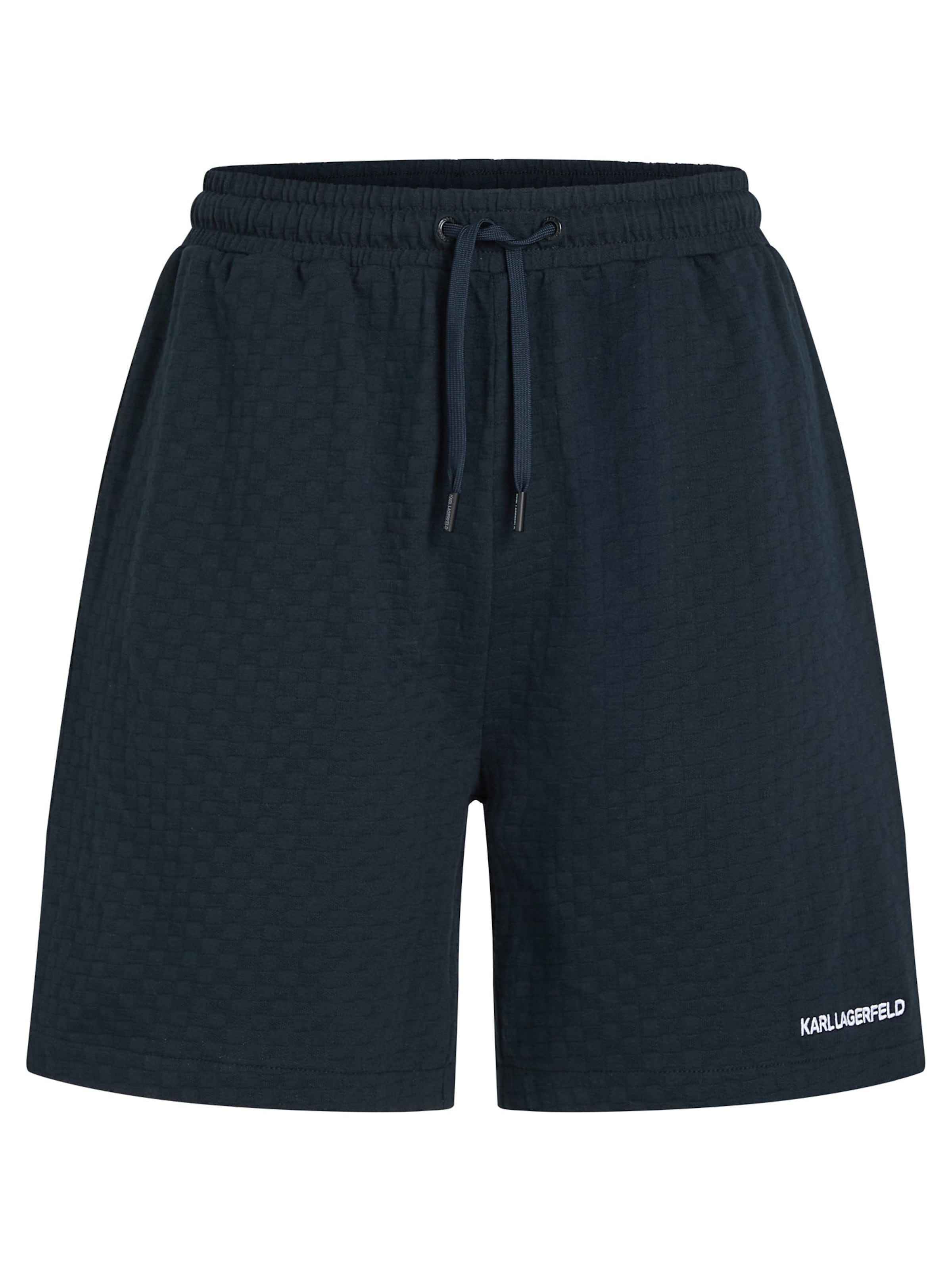 Shorts de bain Karl Lagerfeld en bleu : devant