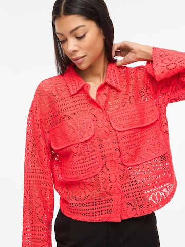 VILA Knit Cardigan 'VIMerinda' in Pink