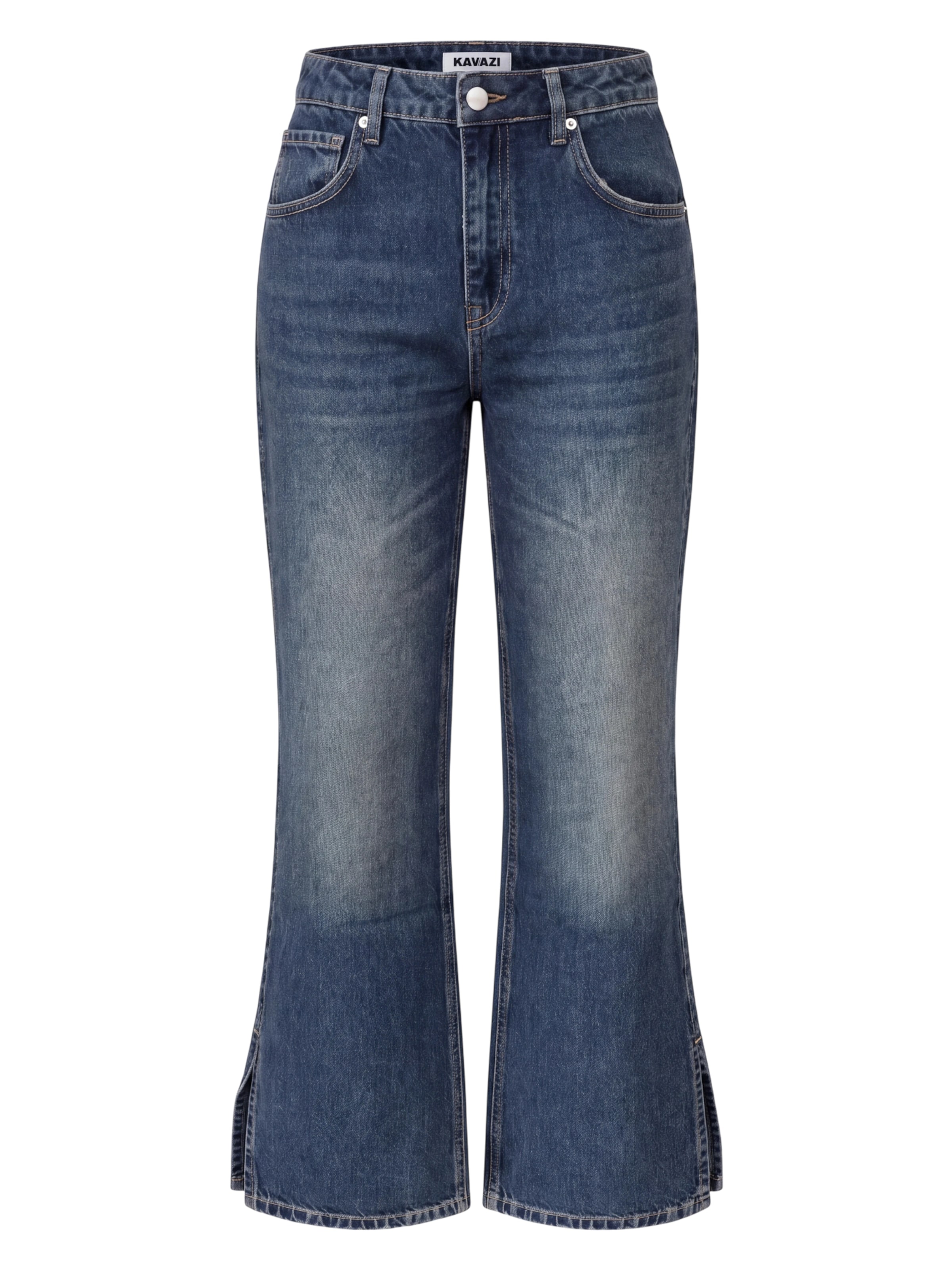 KAVAZI Flared Jeans in Blauw: voorkant