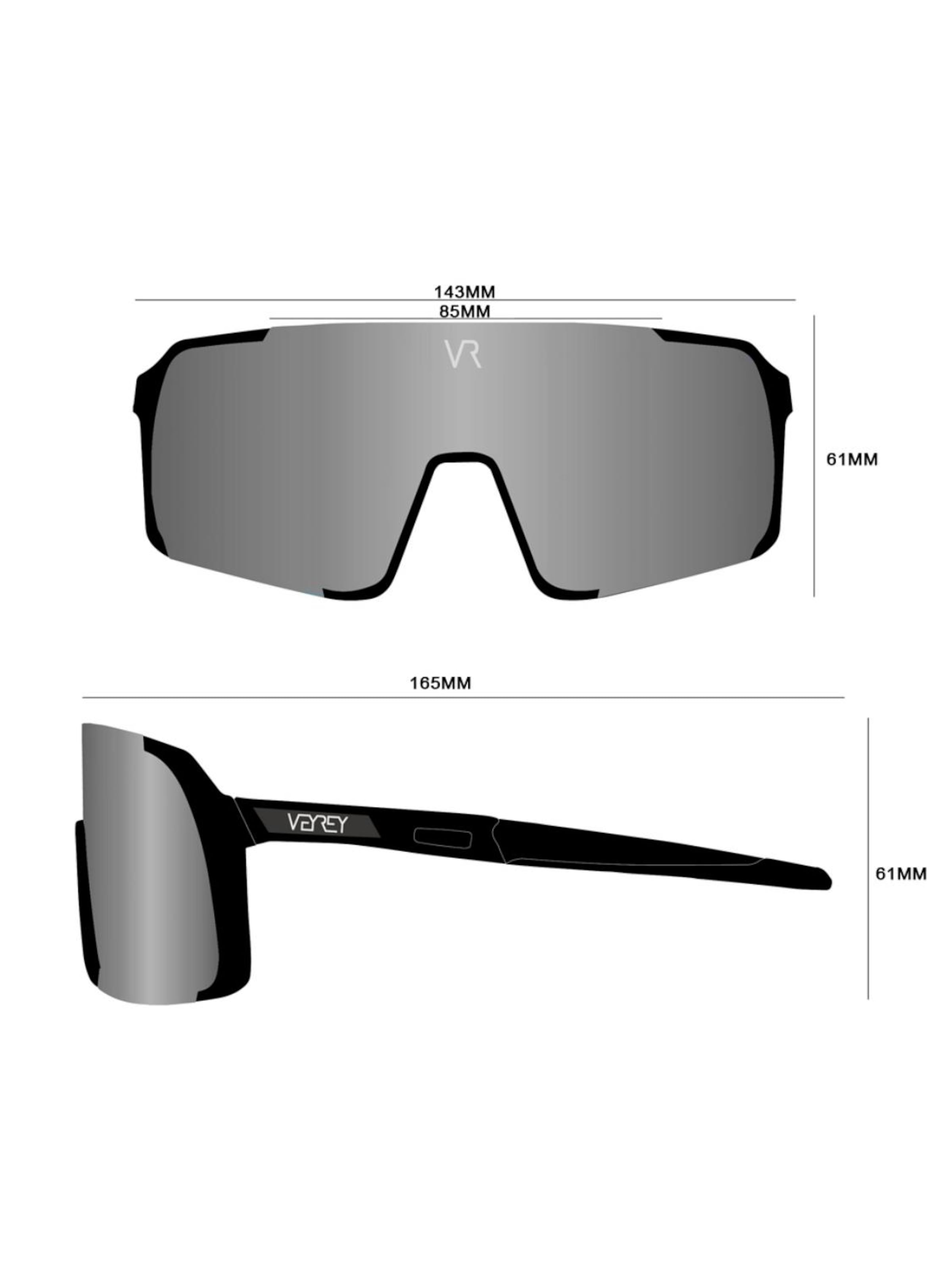 VEYREY Sports sunglasses 'Aeroblade' in Yellow