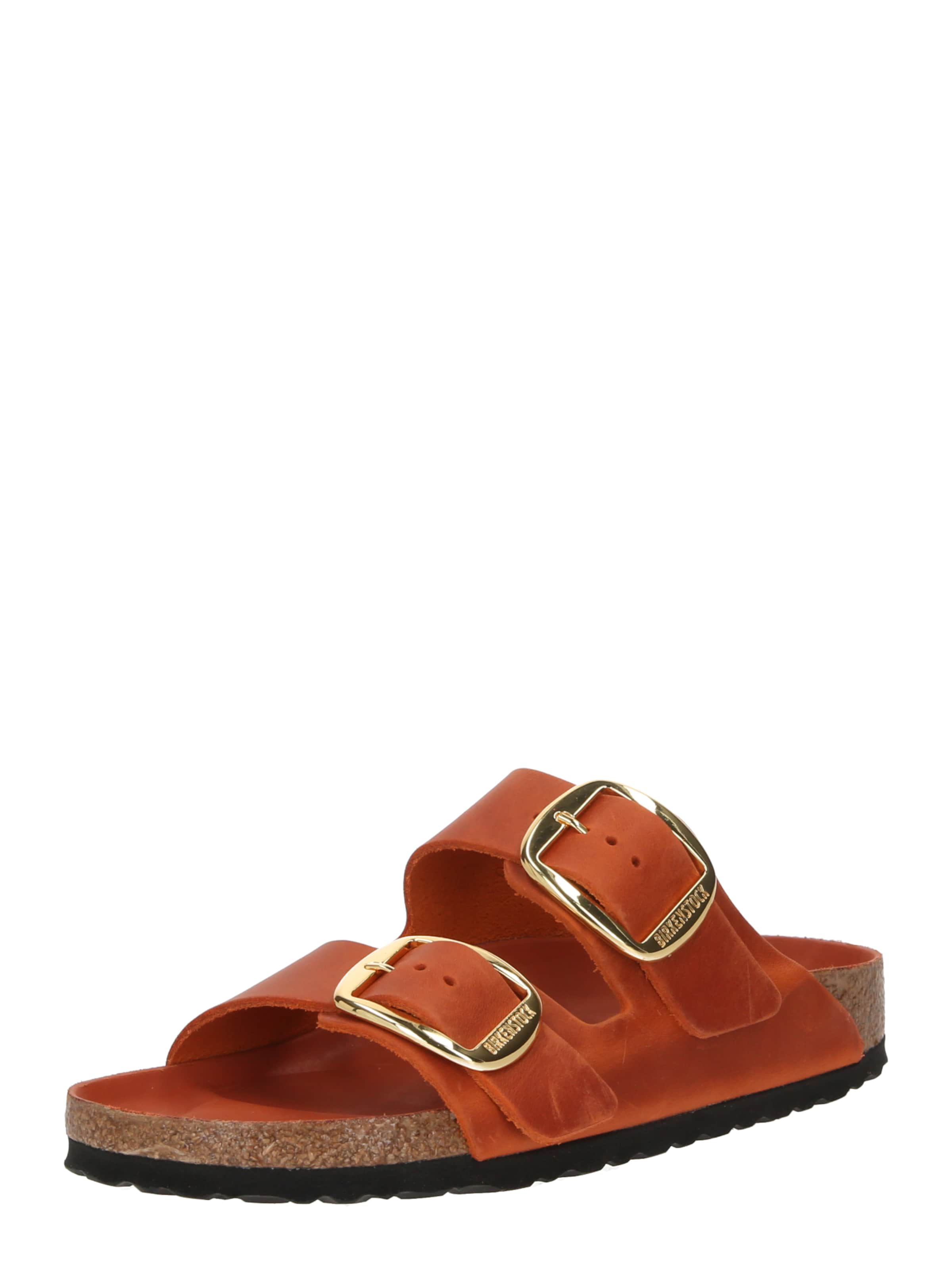 BIRKENSTOCK - Pantufa 'Arizona' em vermelho: frente