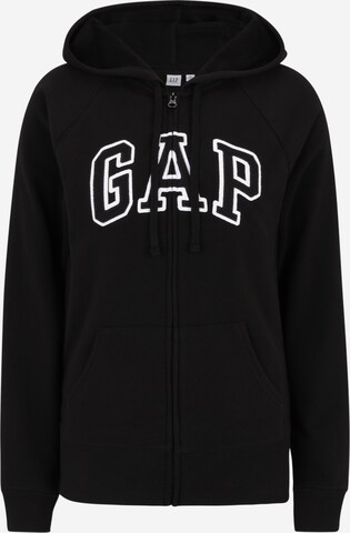 Gap Tall Sweatjacka 'HERITAGE' i svart: framsida