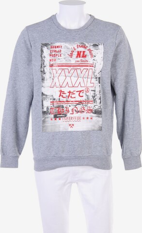 H&M Sweatshirt & Zip-Up Hoodie in M in Grey: front