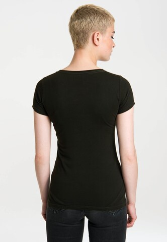 LOGOSHIRT Shirt 'Langstrumpf' in Black