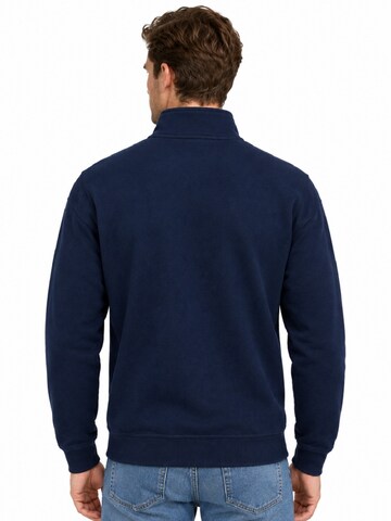 ØRN Workwear Sweatshirt 'ORN Grouse Quarter-Zip Sweatshirt – Marineblauw' in Blauw