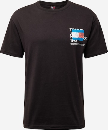 T-Shirt Tommy Jeans en noir : devant