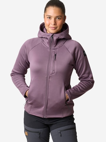 Veste en polaire fonctionnelle 'Lofoten' SWEDEMOUNT en violet : devant