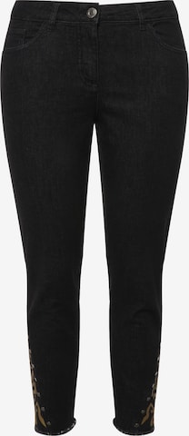 MIAMODA Slim fit Jeans in Black: front