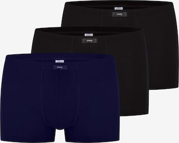 Mey Boxershorts 'Network' in Schwarz: Vorderseite