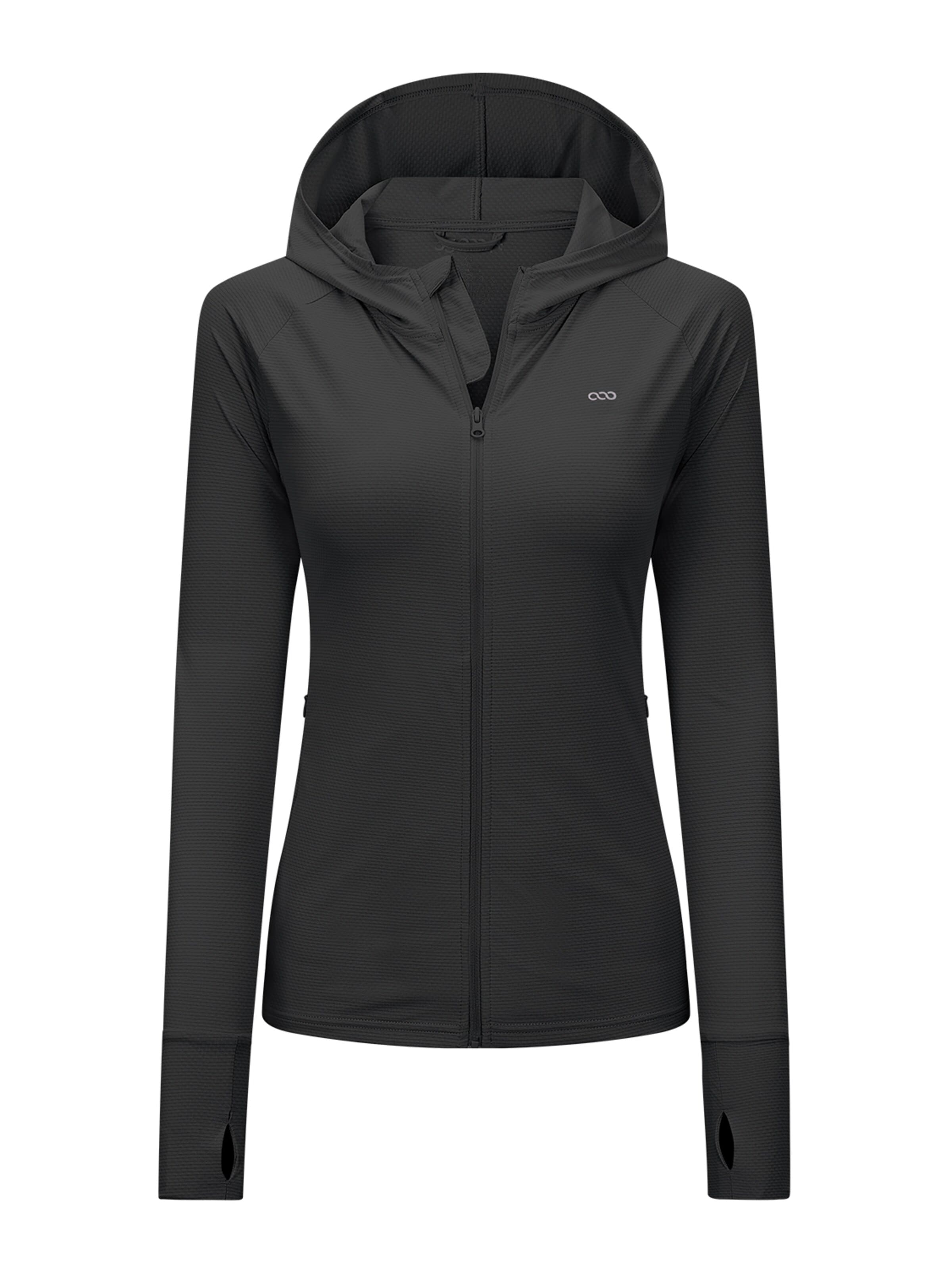 33,000ft Sportsweatshirt '33,000ft Women's Sun Protection Jacket'‌‌‌ in Schwarz: Vorderseite