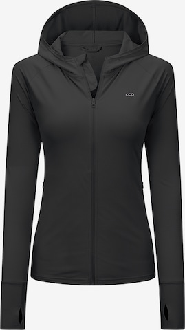 33,000ft Athletic Sweatshirt '33,000ft Women's Sun Protection Jacket' in Black: front
