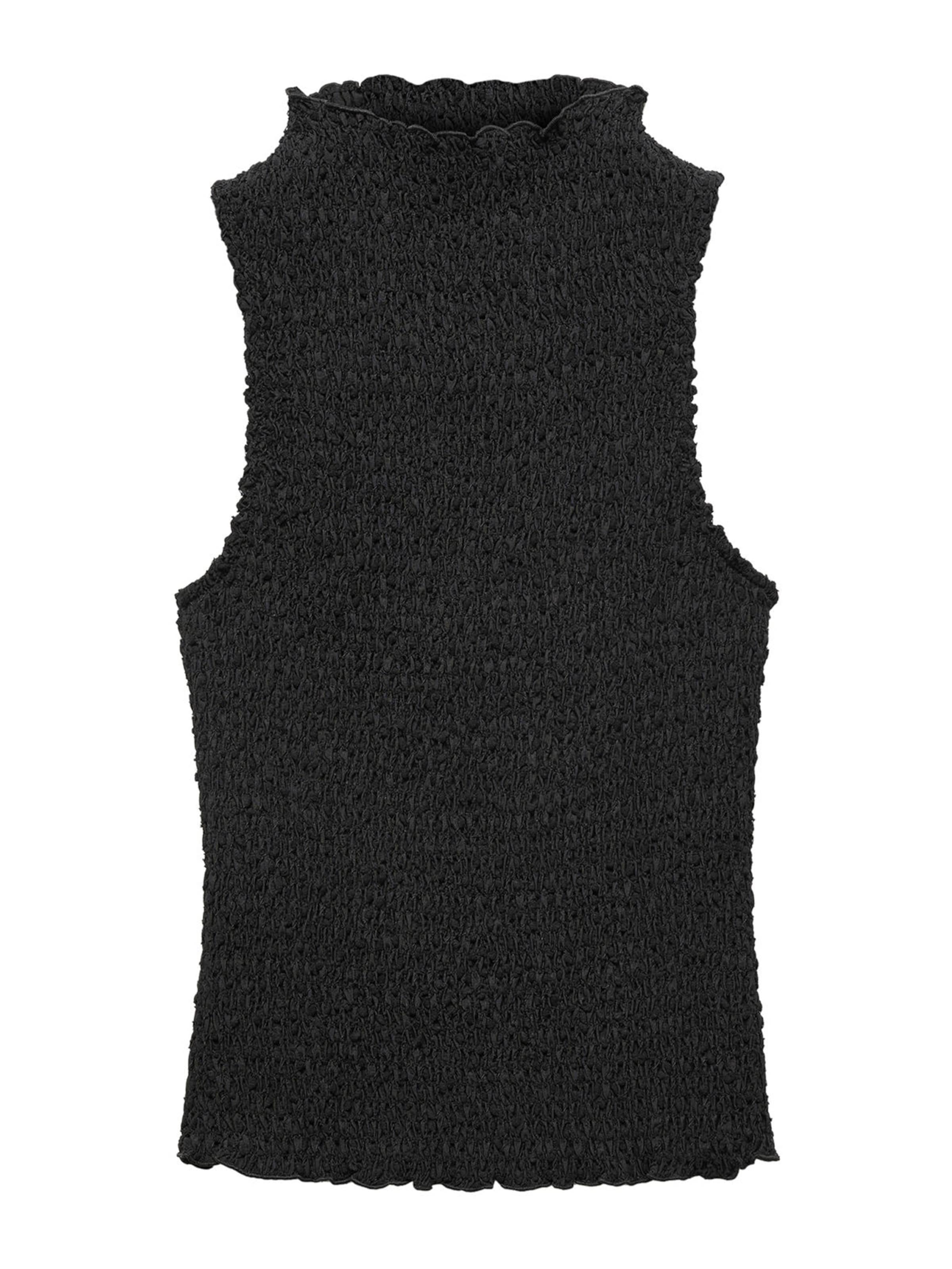 MANGO Overdel 'ACAI' i sort: forside