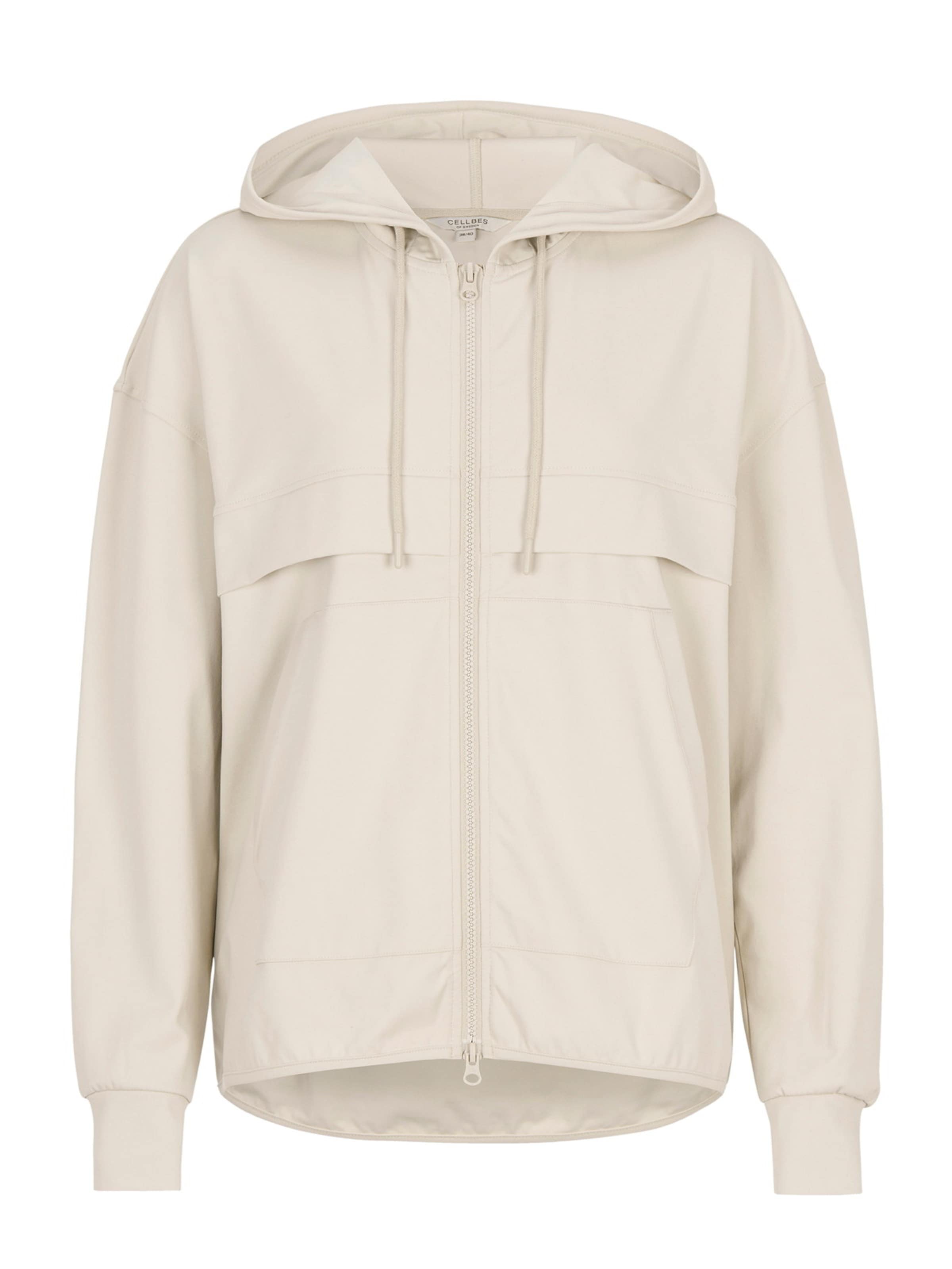 Cellbes of Sweden Vielseitige Jacke mit Kapuze in Beige: Vorderseite