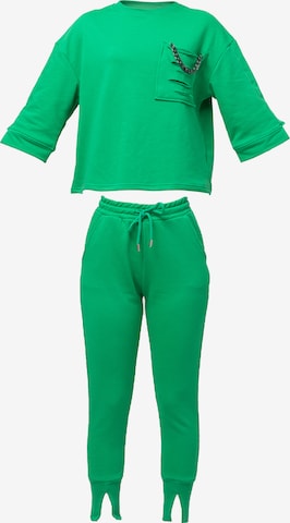 Tom Barron Sports Suit in Green: front