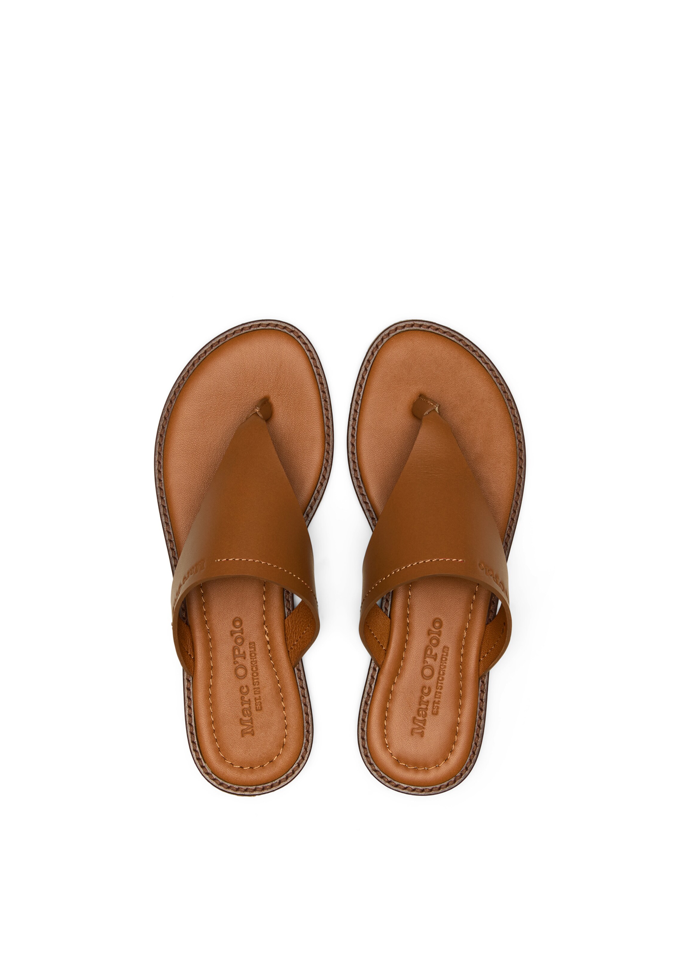 Marc O'Polo T-bar sandals in Beige