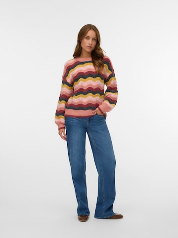 VERO MODA Sweter 'VMDOJ' w kolorze różowy