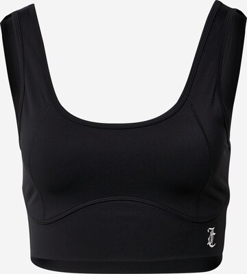 Juicy Couture Sport Bustier Sport bh 'LAZLO' in Zwart: voorkant