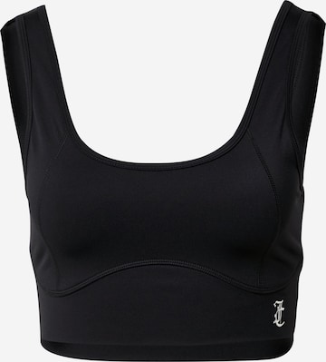 Juicy Couture Sport Bustier Sports-BH 'LAZLO' i svart: forside